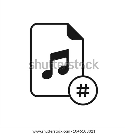 Tag MP3 File Vector Icon