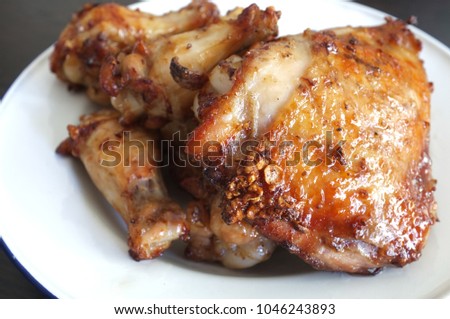 Picture for THAI homemade food catalogs menu ,Deep fried wing and breast chicken