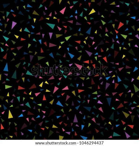 Geometric seamless pattern of triangles. Abstract repeating background. Vector illustration.