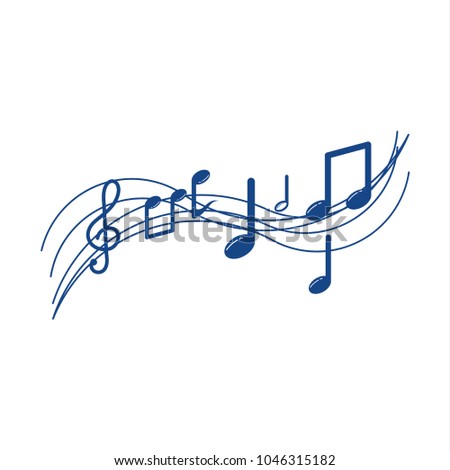 Musical Note Vector Template Design