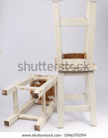 Vintage wooden chair for sitting