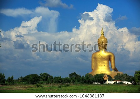 A biggest Buddha in Thailand, Ang Thong province