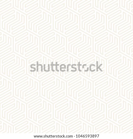 Vector seamless abstract subtle pattern. Modern stylish stripes texture. Repeating geometric tiles with hexagonal elements