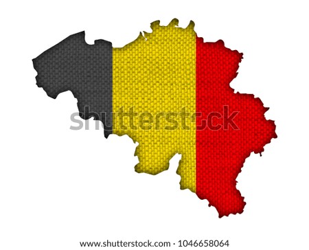 Textured map of Belgium in nice colors
