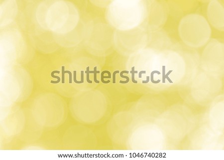 Yellow bokeh texture background from nature