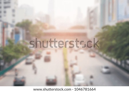 abstract blurred of street background for transportation.