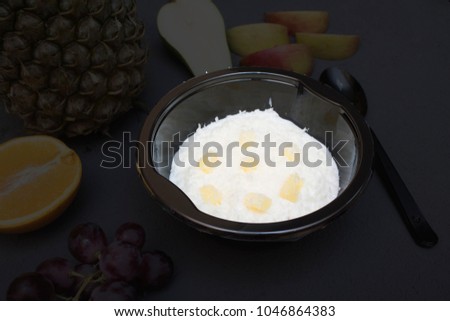 rice porridge isolated breakfast