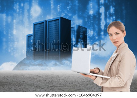 Digital composite of data center