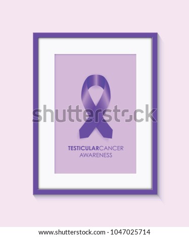 testicular cancer awareness frame