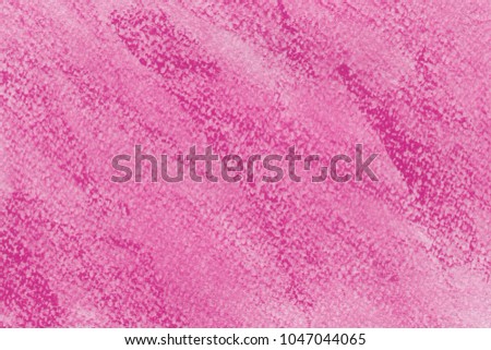 Colorful violet chalk pastel texture on white paper background. Abstract pencil strokes.