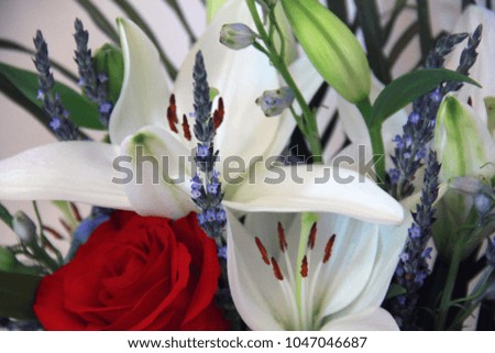 Close up of flower arrangement