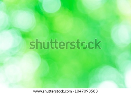 Green bokeh texture background from natural