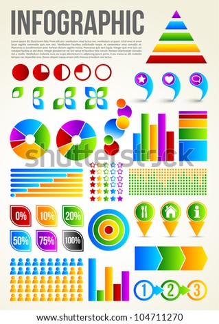 Common Infographic Template with graphs