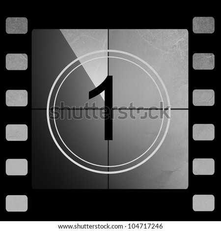 Film countdown 1 Royalty-Free Stock Photo #104717246