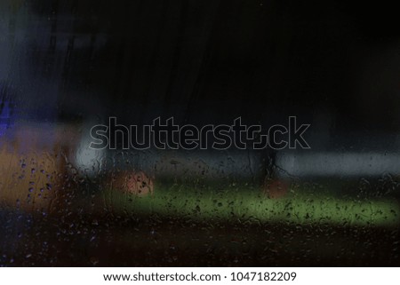 rain drops background and bokeh