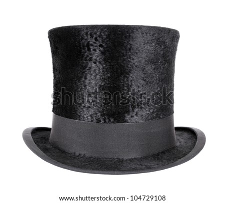 Black top hat Royalty-Free Stock Photo #104729108