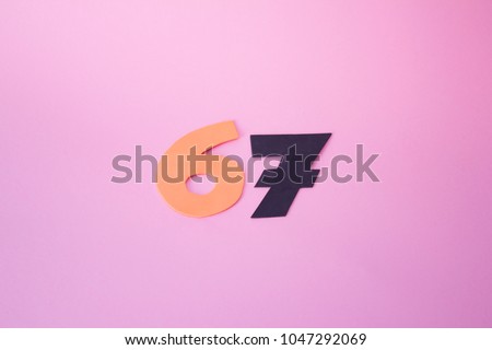 Happy 67th birthday in colorful background
