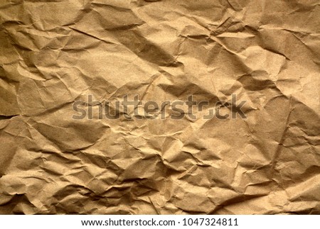 Old paper with wrinckles. Abstract background and texture for design.