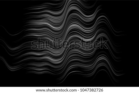 Dark Silver, Gray vector template with bent lines. Geometric illustration in marble style with gradient.  A completely new template for your business design.