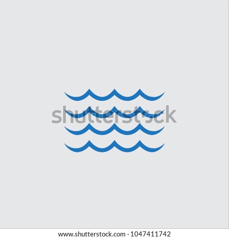 wave water icon 
