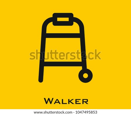 Walker vector icon