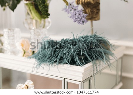 bridal bouquet. flowers in the interior. the house is decorated with flowers. bouquet of flowers