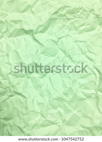 Crumpled paper, green, blue, smooth paper