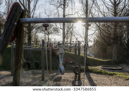 woman on the playground