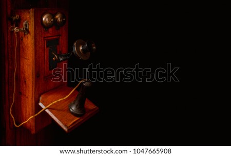 Antique Telephone on Hold