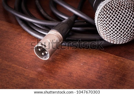 Microphone and XLR cable