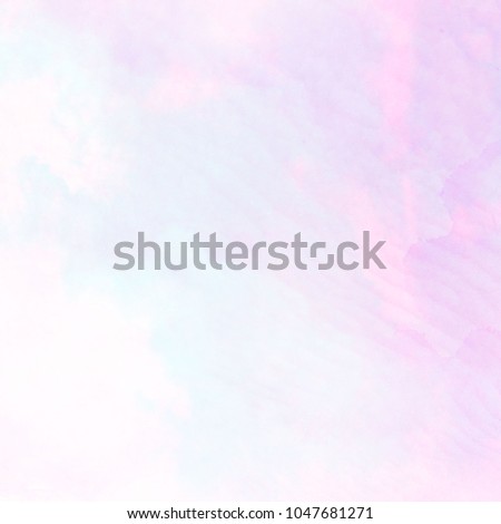 Abstract watercolor galaxy clouds sky background. Watercolor texture for design
