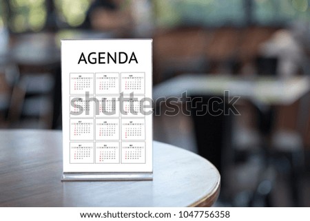 Agenda Activity Information Calendar Events and Meeting Appointment