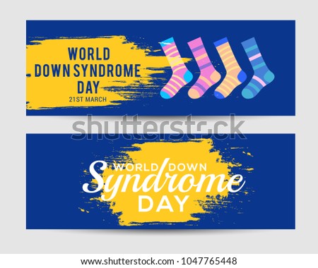 Header Or Banner Of World Down Syndrome Day.