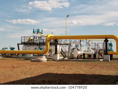 Process unit for gas processing, the overall plan.