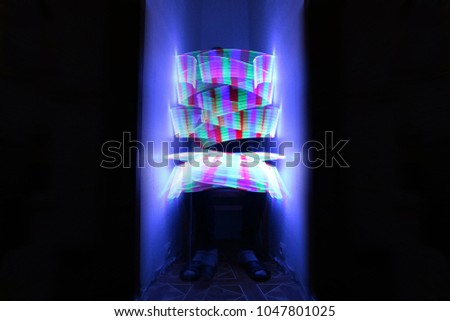 Photos at slow shutter speeds, painting with light , a series of pictures of the Room
