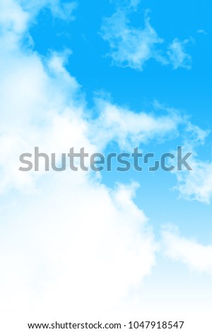 Cloud in the Blue Sky Background Royalty-Free Stock Photo #1047918547