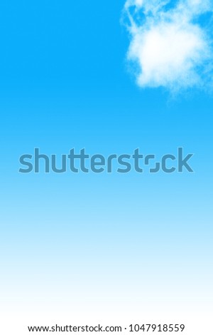 Cloud in the Blue Sky Background Royalty-Free Stock Photo #1047918559