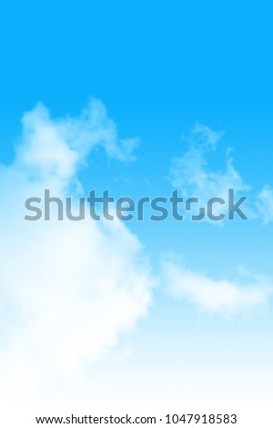 Cloud in the Blue Sky Background Royalty-Free Stock Photo #1047918583