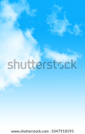 Cloud in the Blue Sky Background Royalty-Free Stock Photo #1047918595