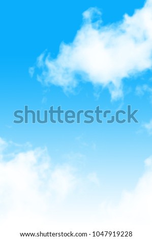Cloud in the Blue Sky Background Royalty-Free Stock Photo #1047919228