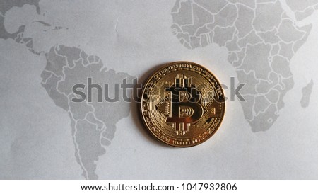 Photo Golden Bitcoins (new virtual money )