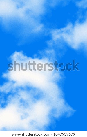 Beautiful Clouds in the Daylight Blue Sky Background