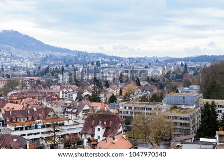 Panoramic picture of Bern, capital of Switzerland