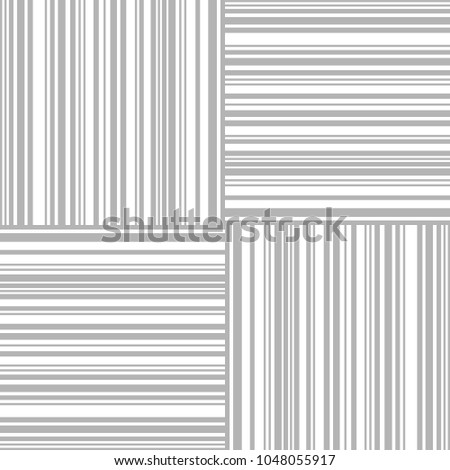 Simple pattern of strips of different thicknesses. Seamless barcode vector pattern.