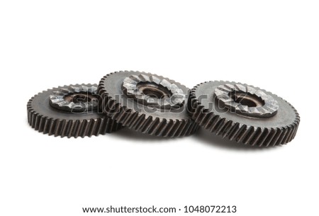 iron gear isolated on white background