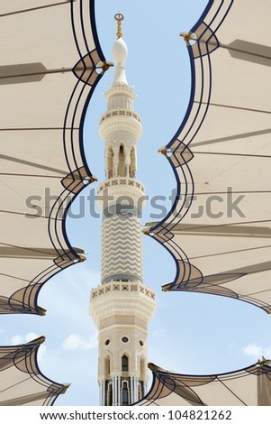 Islamic Holy Mosque at Medina in highest unique resolution of 36 mega-pixels