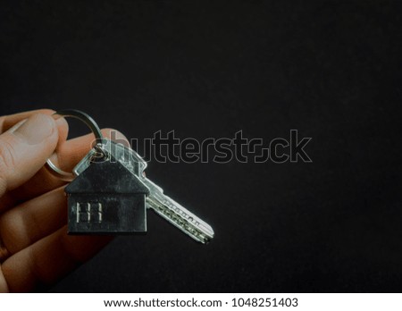 hand-held household key and household metal key chain