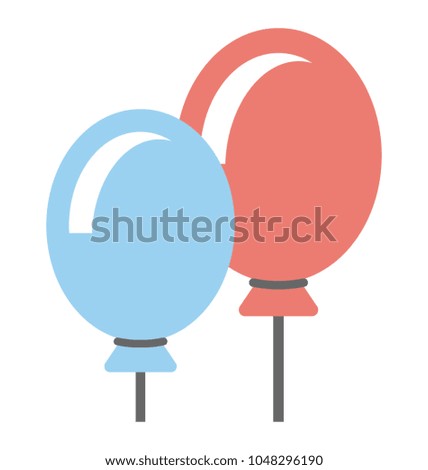 
Colored balloons for party decoration 
