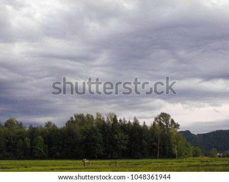 Rare beginning undulatus asperatus clouds