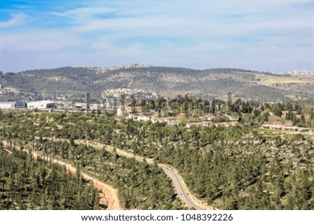 Nature and landscape around Jerusalem in Israel      
